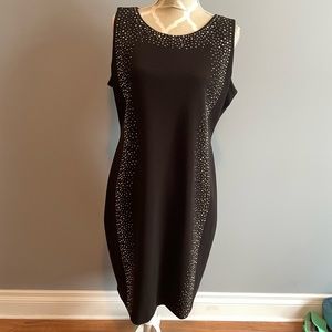 Calvin Klein Rhinestone Black Dress